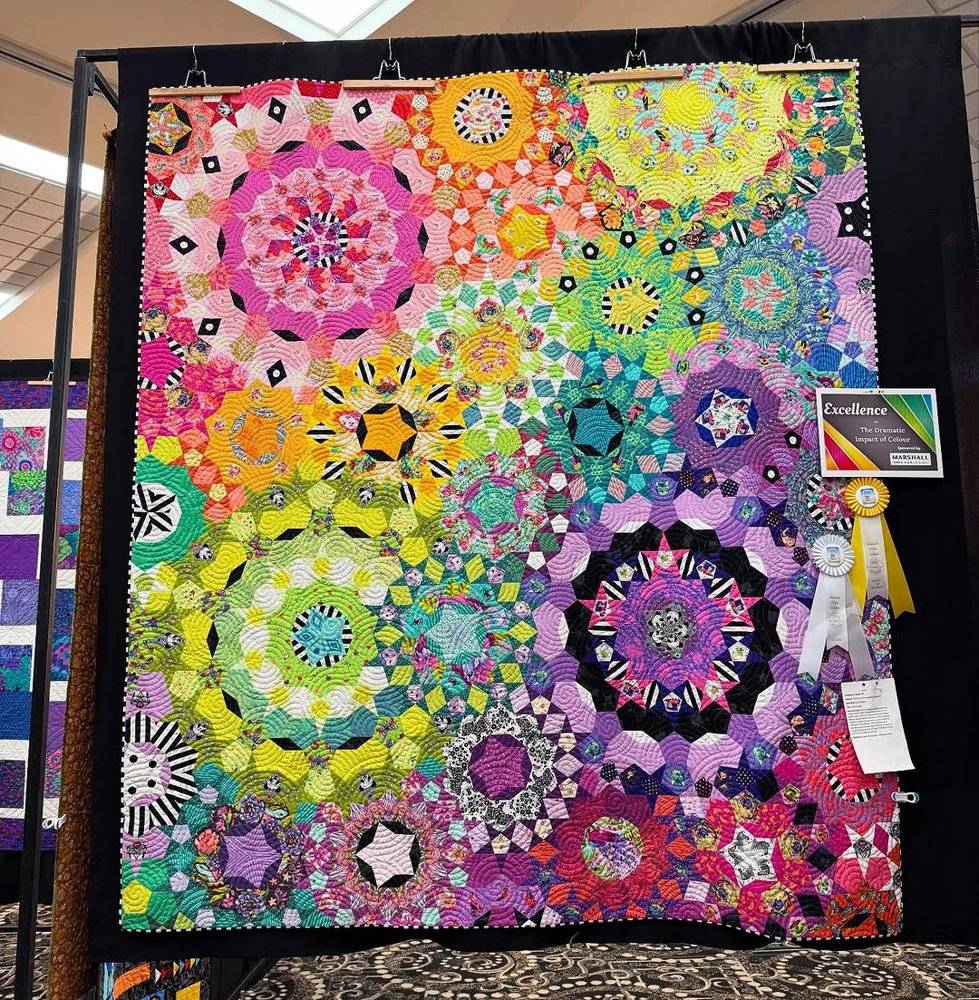 Vibrant Kaleidoscope Quilt
