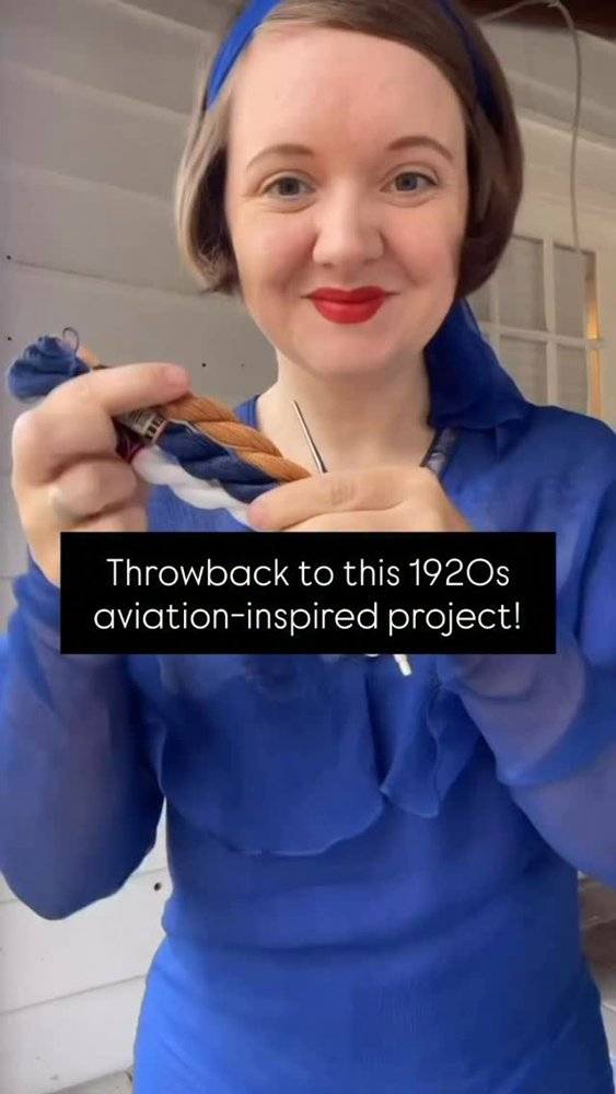Vintage 1920s Aviation-Inspired Crochet Design