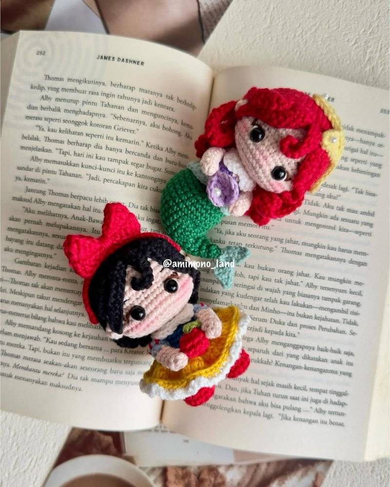 Whimsical Crochet Disney Character Keychains