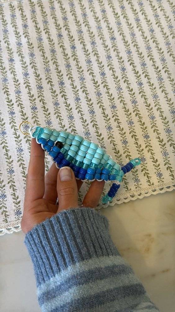 Whimsical Seahorse Pony Bead Keychain Craft