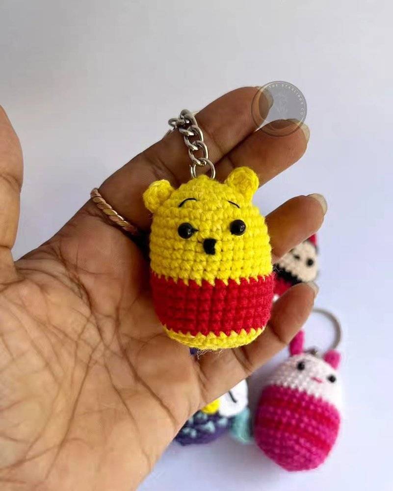 Winnie the Pooh Crochet Keychain Project