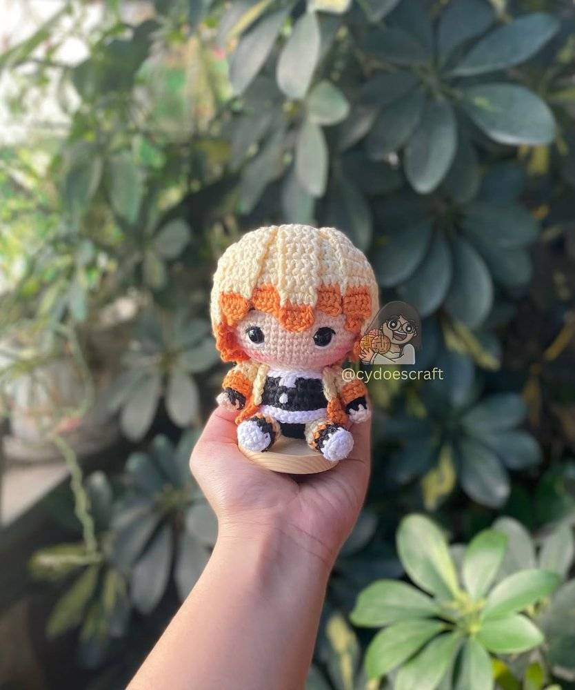 Zenitsu Agatsuma Amigurumi Crochet Doll