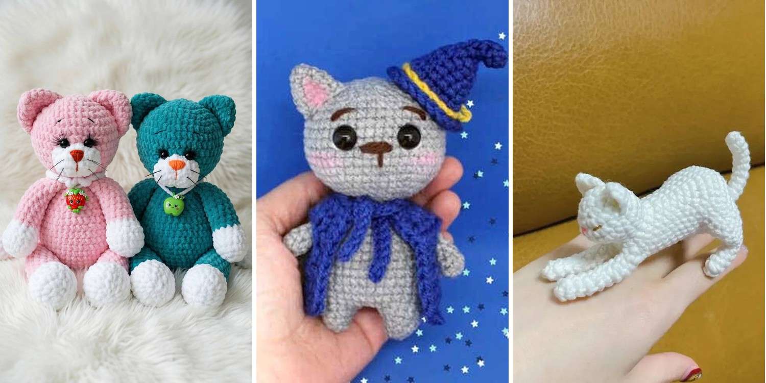27 Crochet Cat Plushie Patterns