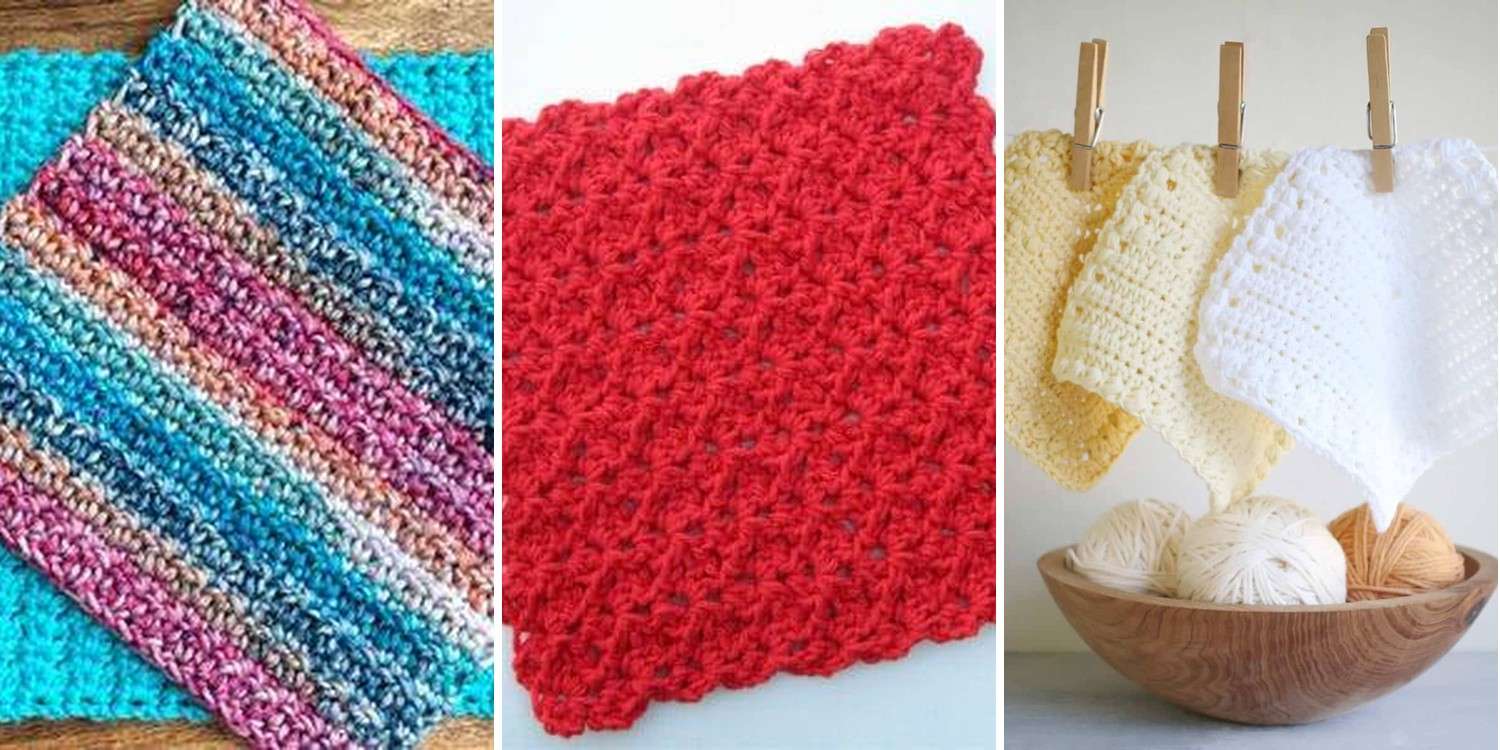 33 Crochet Dish Cloths Patterns