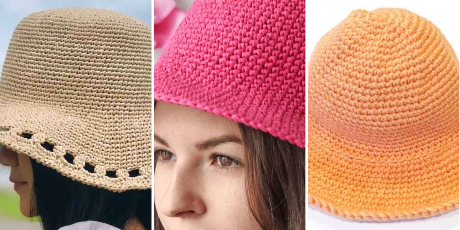 34 Crocheted Sun Hats Patterns