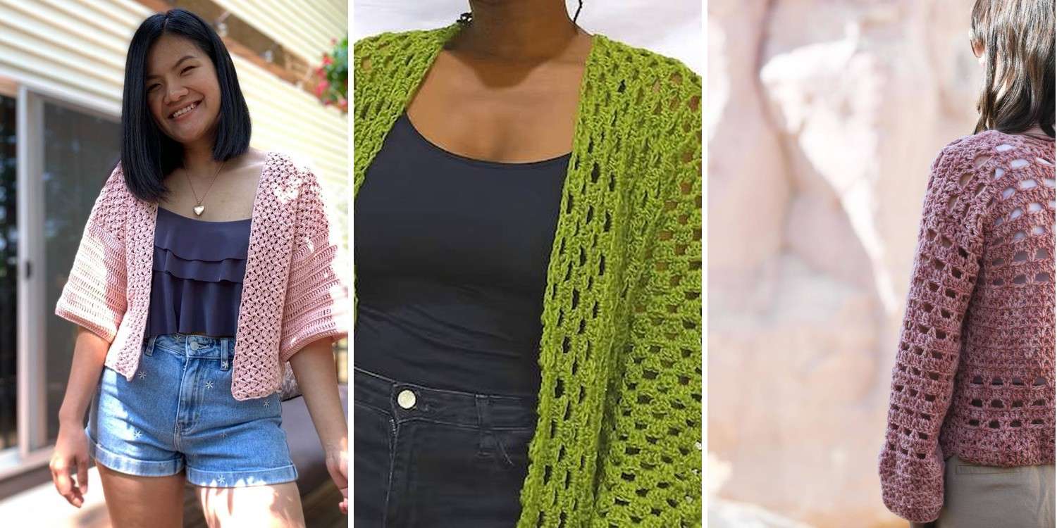 34 Free Crochet Summer Cardigan Patterns