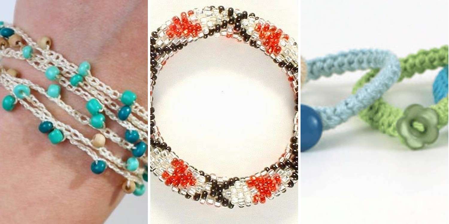 14 Seed Bead Crochet Bracelets