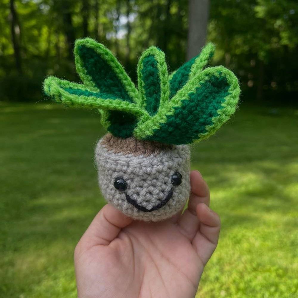 Amigurumi Crocheted Potted Plant