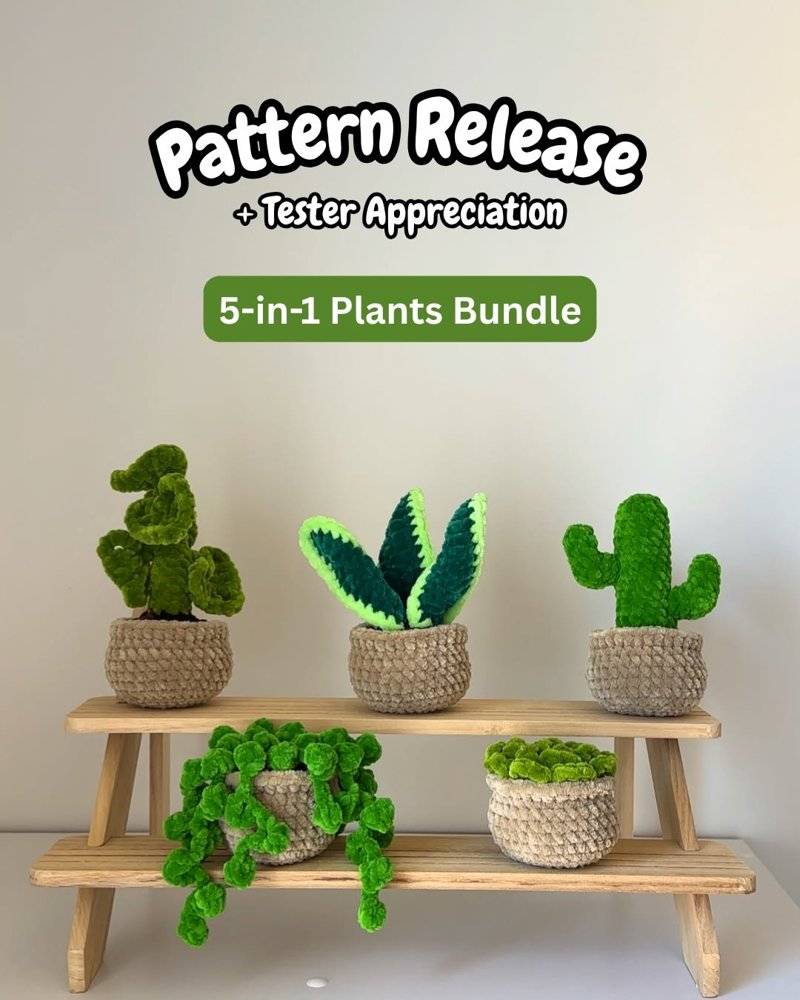 Amigurumi Potted Plant Collection