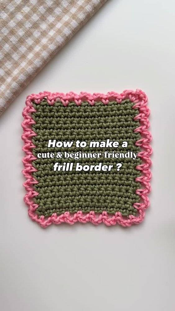 Beginner-Friendly Crochet Frill Border