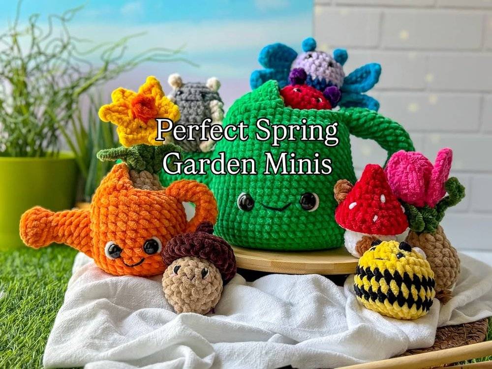 Charming Crochet Garden Amigurumi Set