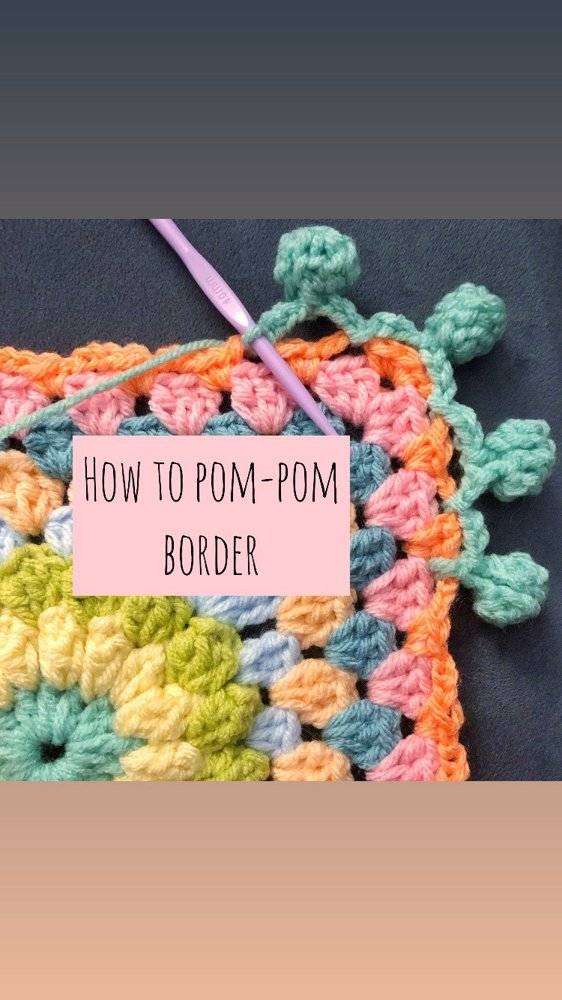 Charming Crochet Pom-Pom Border Tutorial