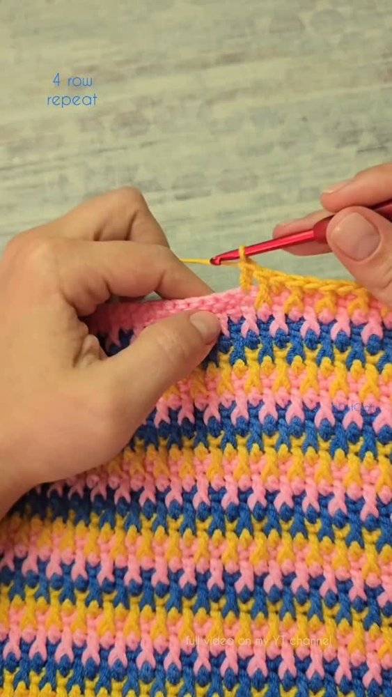 Colorful Crochet Mosaic Pattern Project