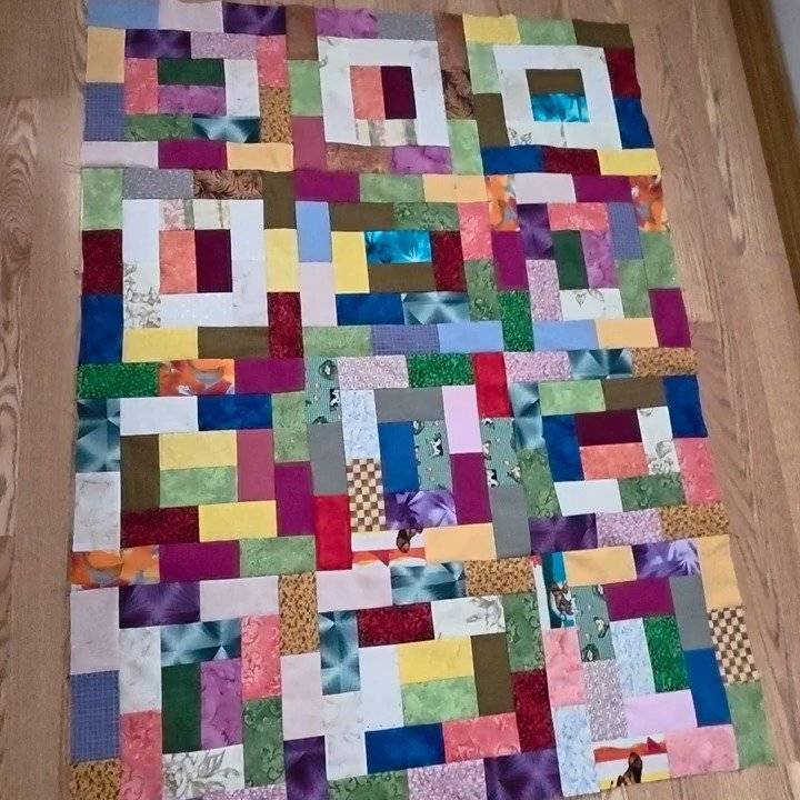 Colorful Patchwork Quilt Project