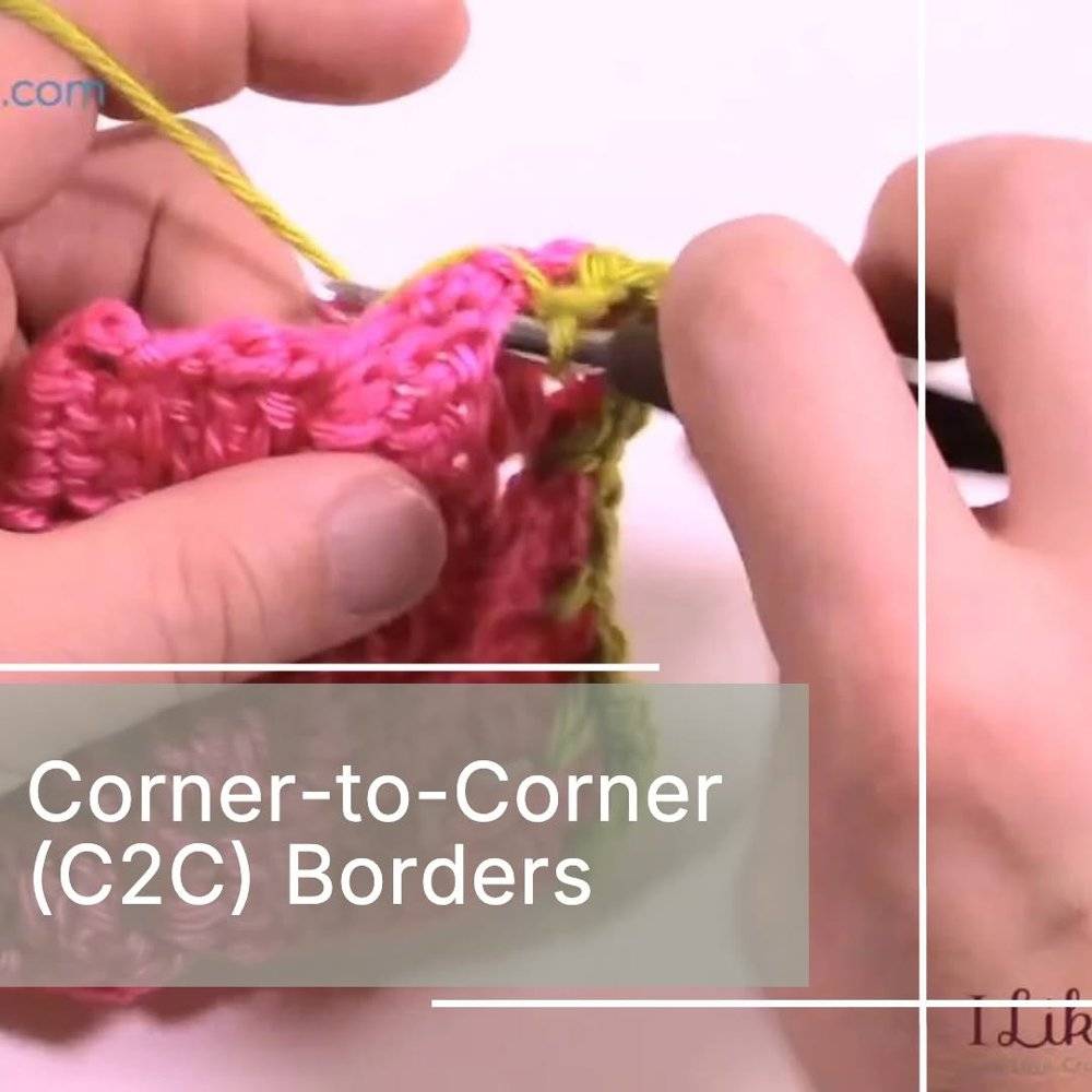 Corner-to-Corner (C2C) Crochet Border Tutorial