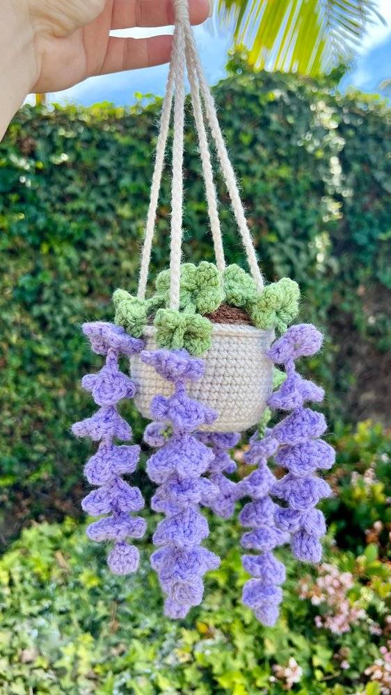 Crochet Trailing Plant Hanging Decor