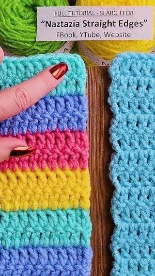 Crochet Tutorial: Achieving Straight and Decorative Edges