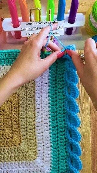 Crochet Wavy Border Project