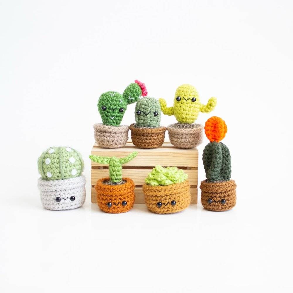 Cute Amigurumi Crochet Cactus Collection
