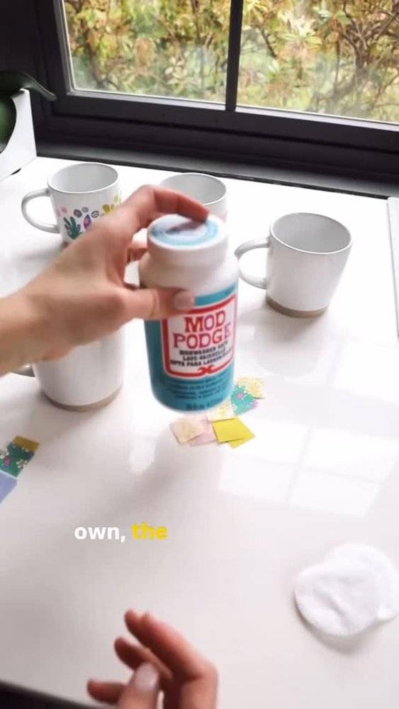 DIY Decoupaged Mug Craft