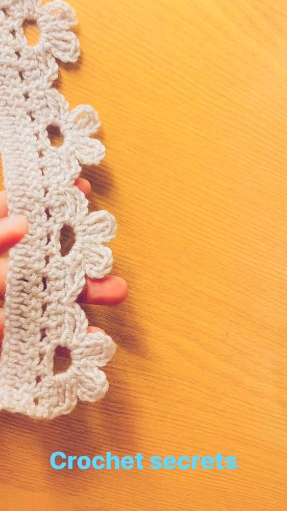 Delicate Crochet Flower Trim