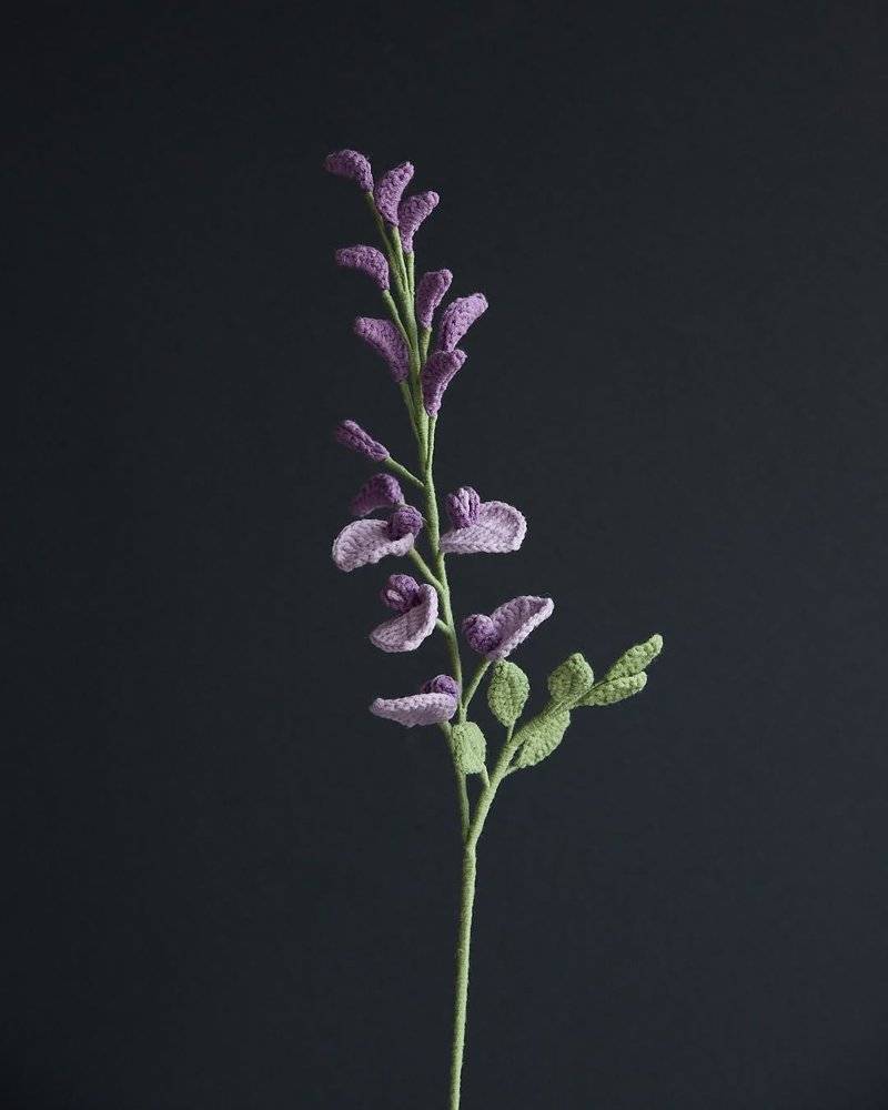 Delicate Crochet Lavender Sprig Decoration