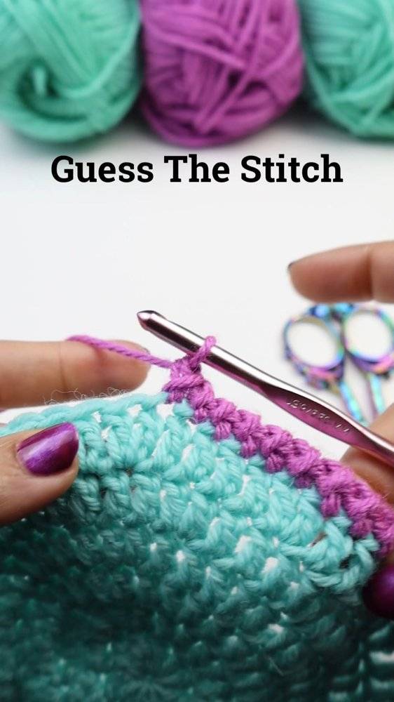 Dual-Tone Crochet Stitch Sampler