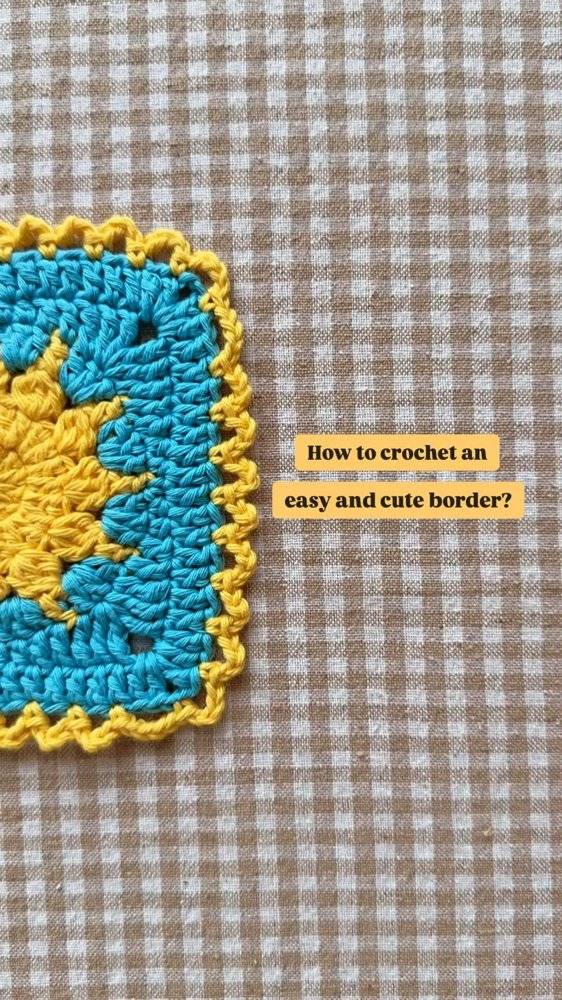 Easy and Cute Crochet Border Tutorial