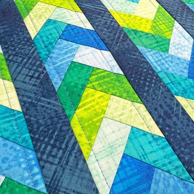 Geometric Patchwork Quilt Block