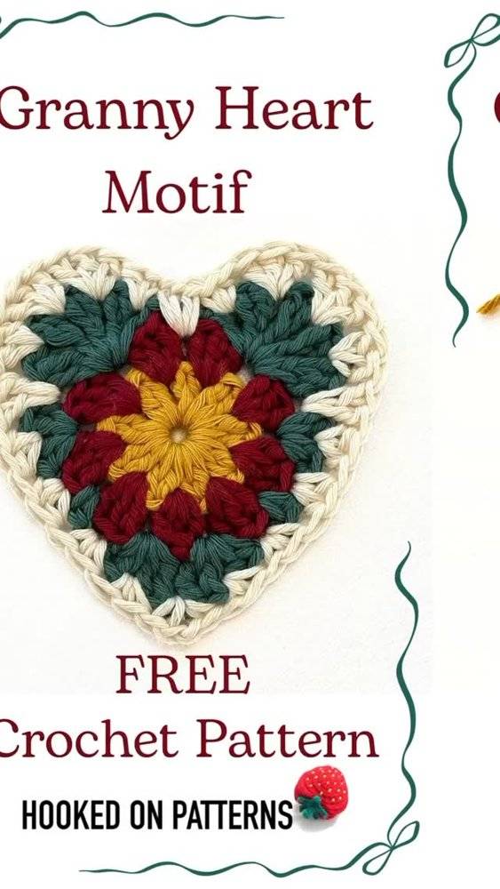 Granny Heart Motif Crochet Project