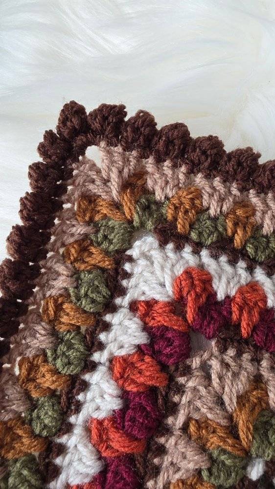 Harvest Spice Crochet Granny Square