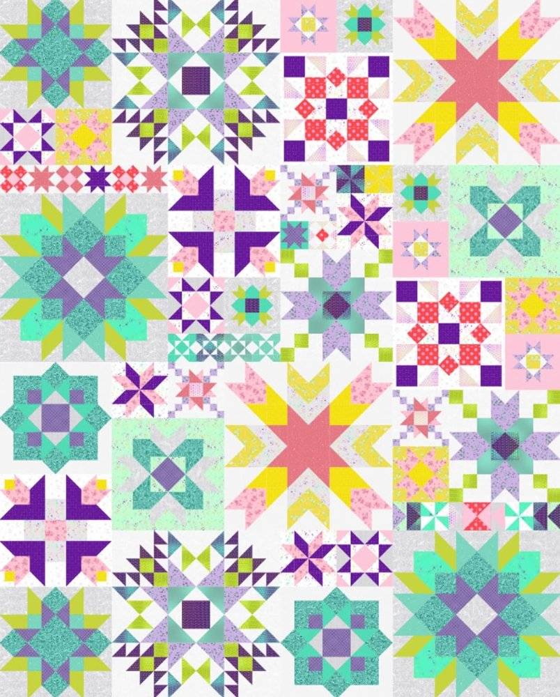 Kaffe Fassett Geometric Patchwork Quilt