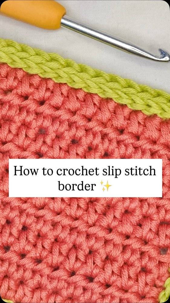 Learn to Crochet a Slip Stitch Border