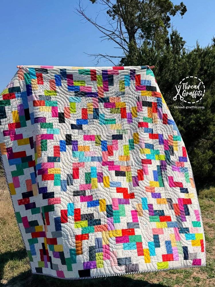Modern Geometric Patchwork Quilt