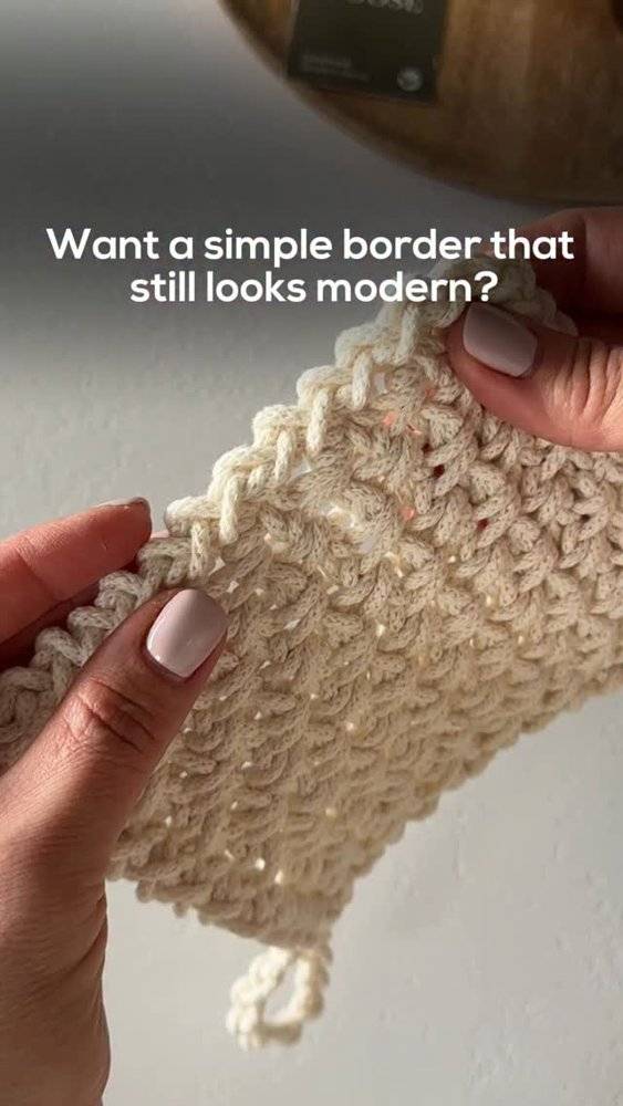 Modern Textured Crochet Edging