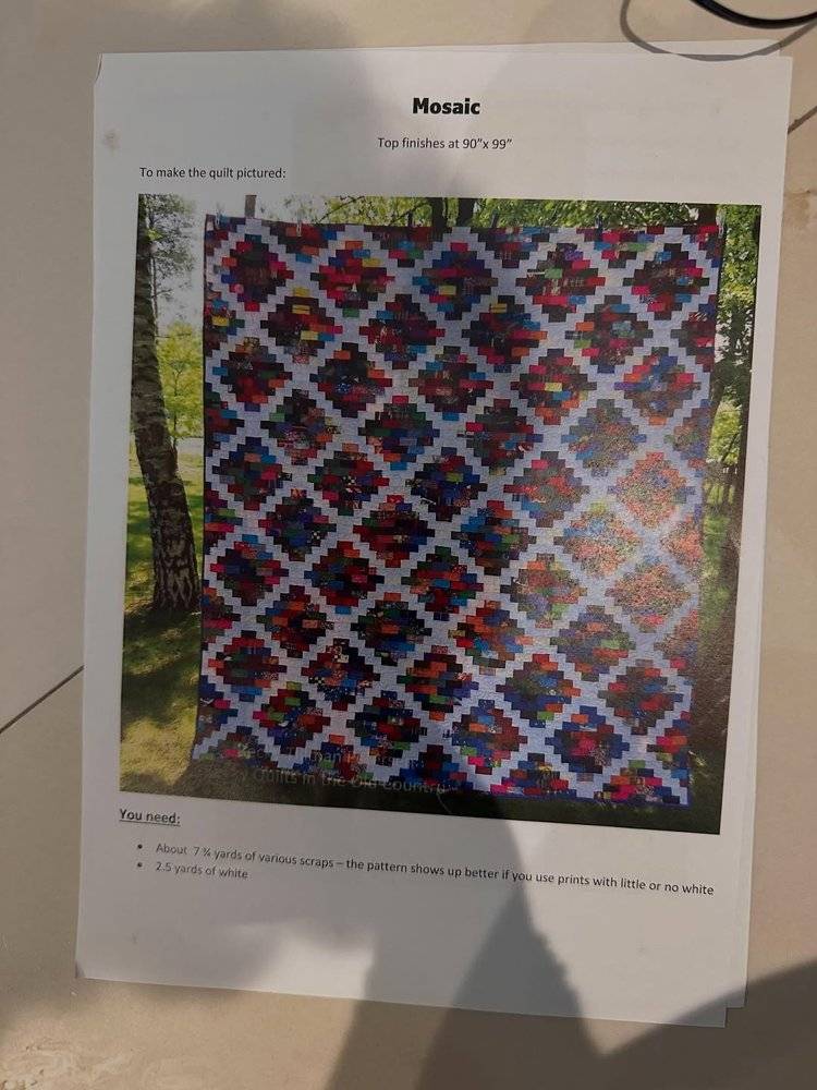 Mosaic Log Cabin Quilt Project