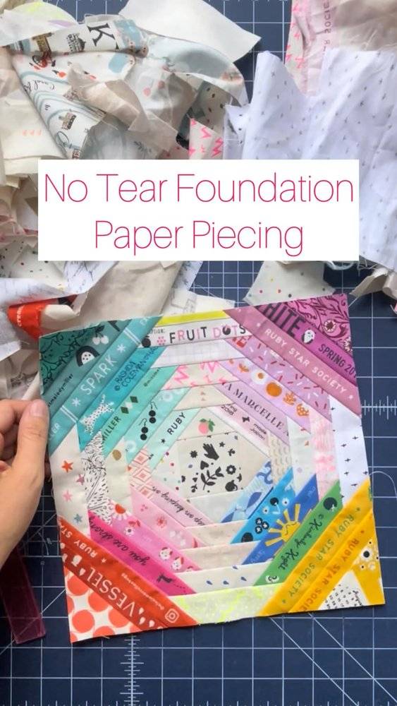 No Tear Foundation Paper Piecing Technique