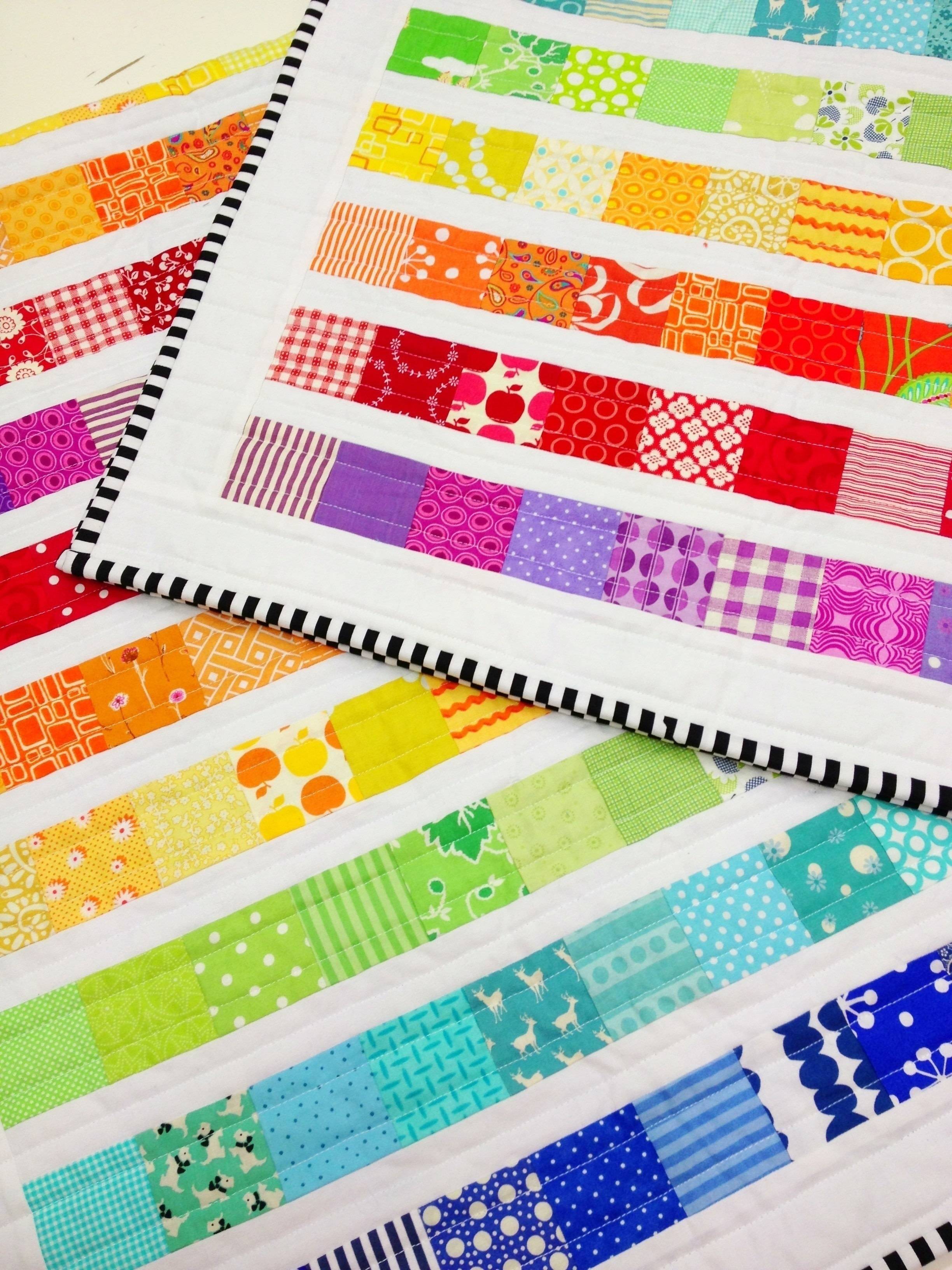 30 Rainbow Quilt Patterns Image