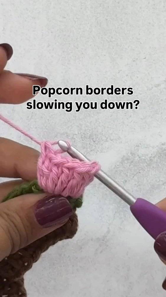 Quick Crochet Popcorn Stitch Tutorial