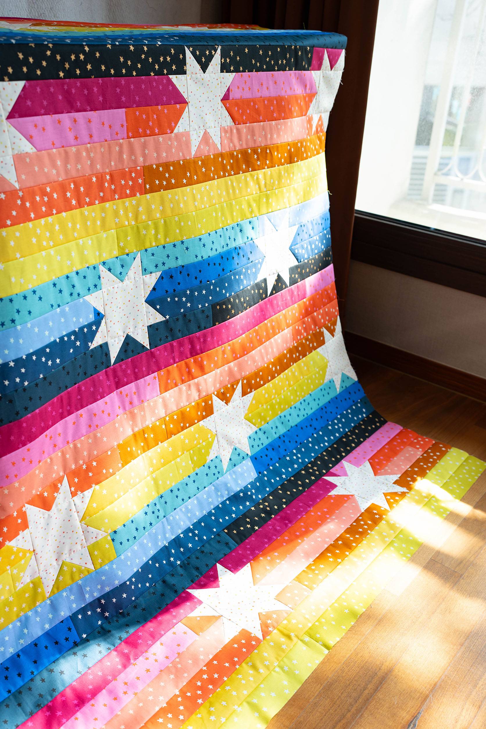 30 Rainbow Quilt Patterns Image