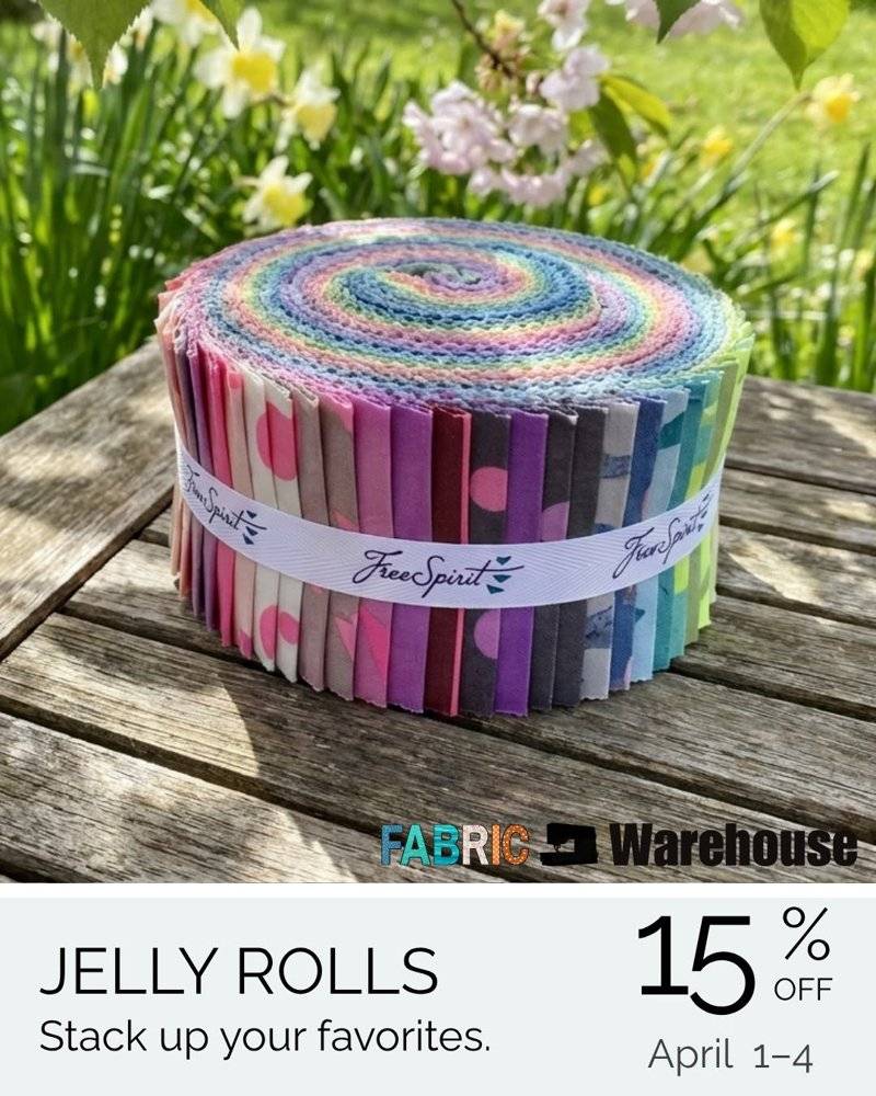 Rainbow Strip Quilt Fabric Jelly Roll
