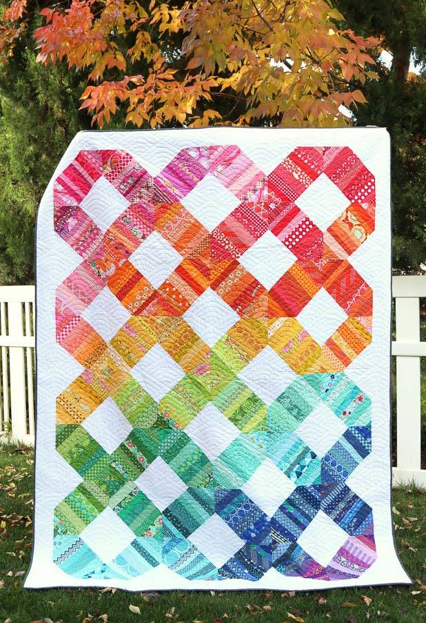 30 Rainbow Quilt Patterns Image