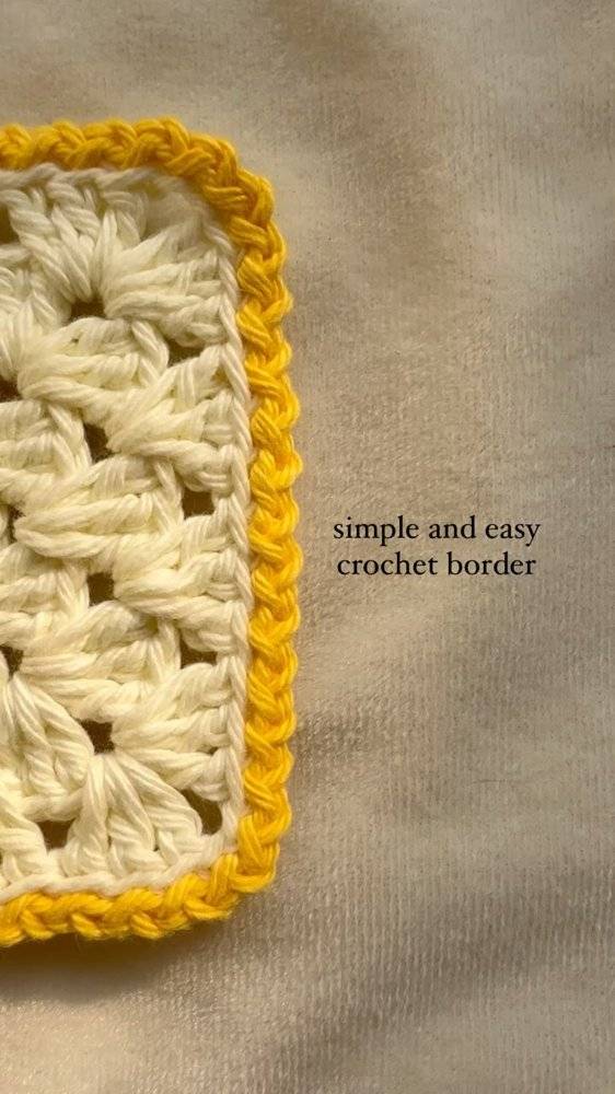Simple and Easy Crochet Border Pattern