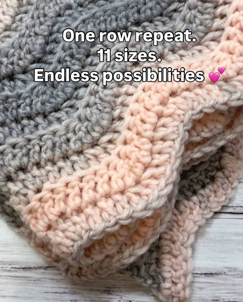 Soft Ombre Crochet Throw Project