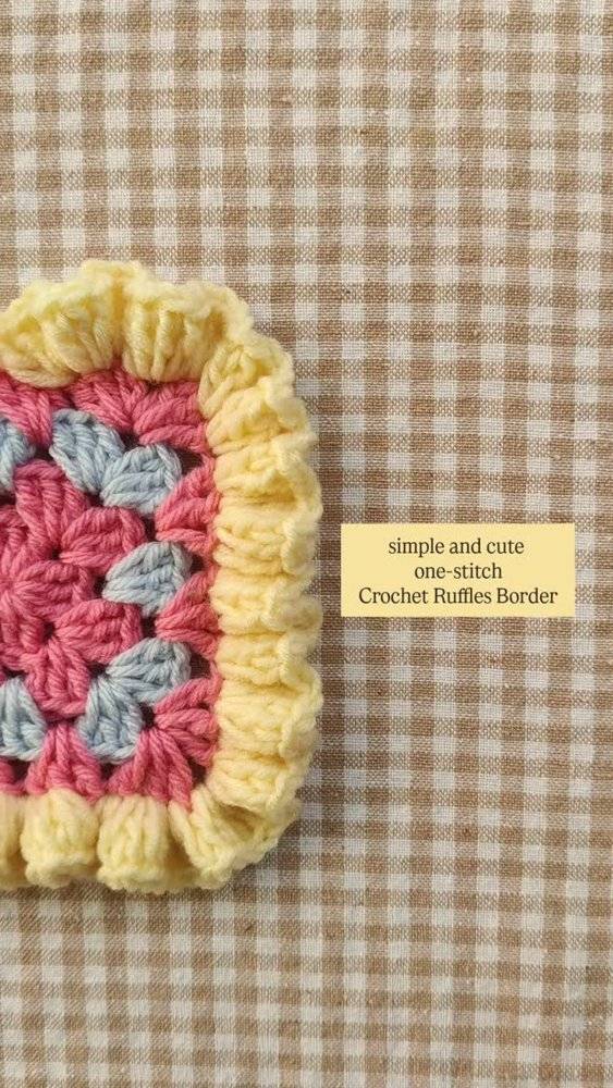 Sweet Crochet Ruffled Edging Project