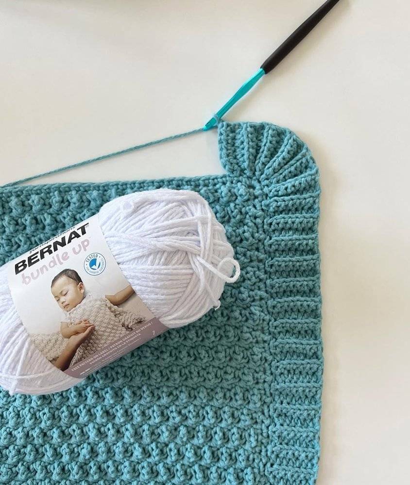 Textured Crochet Baby Blanket Project