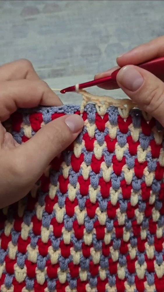Textured Crochet Geometric Pattern Project