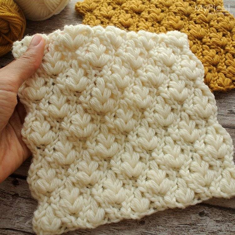 Textured Crochet Stitch Swatch