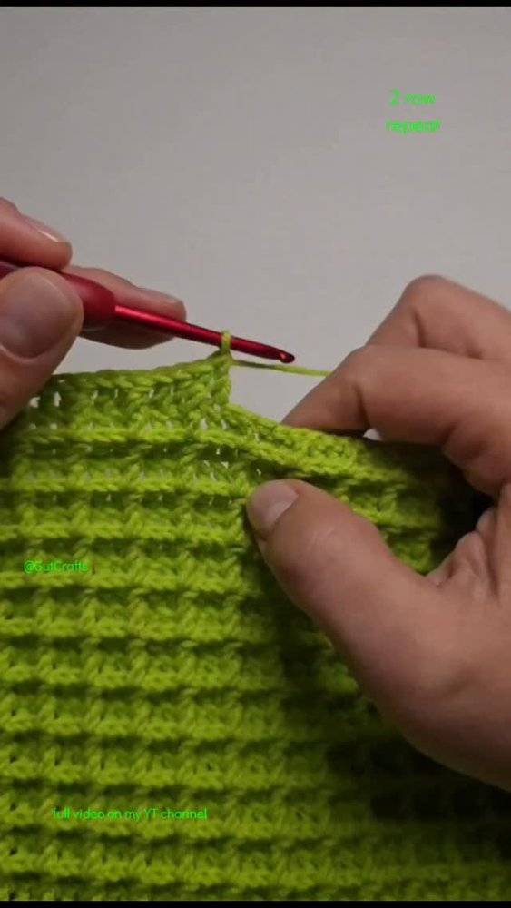 Textured Crochet Stitch Tutorial