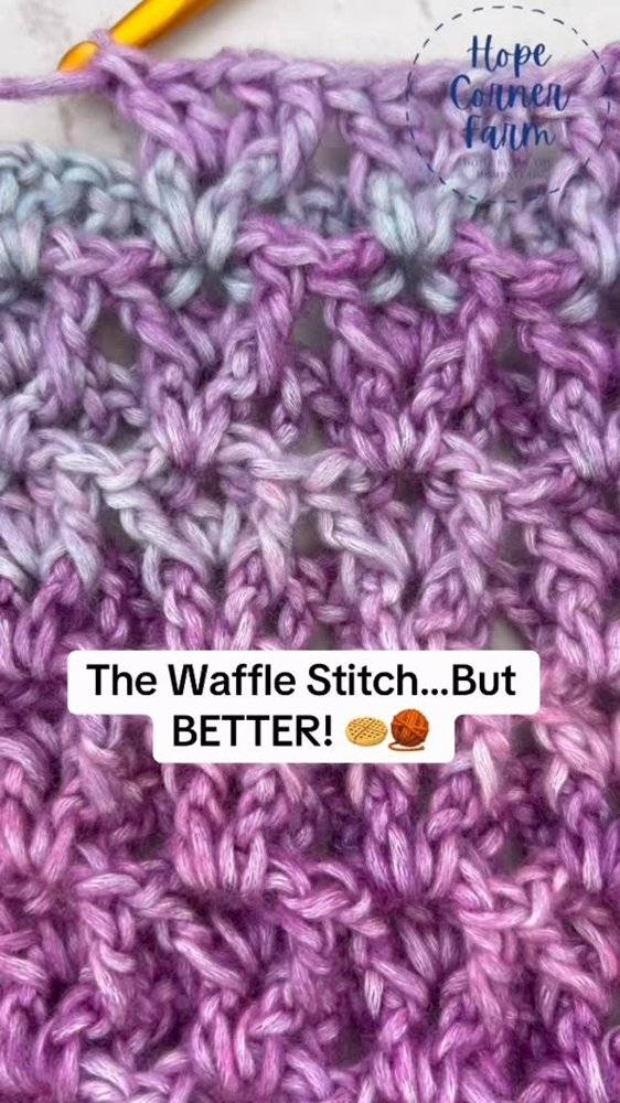 Textured Waffle Stitch Crochet Pattern